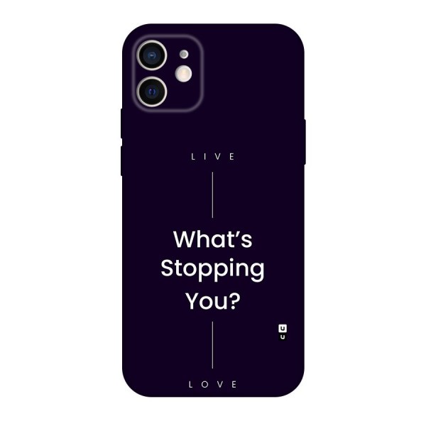 What Stopping You Back Case for iPhone 12 Pro